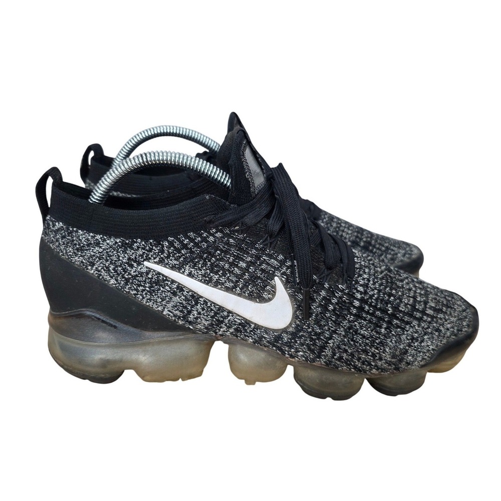 Nike Air VaporMax Flyknit 3 Running Shoes Mens 9 Black Oreo Sneakers AJ6900-002